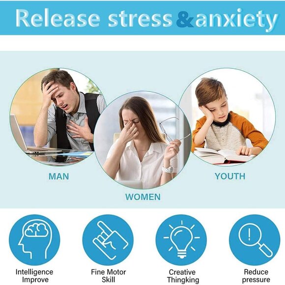 Dodecagon Cube Toys Anti-Anxiety,Relieves Stress 12 Sided Fidget Toys(1 Set(Any - Picture 7 of 15